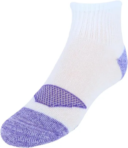 Vista 2 de Hanes Calcetines cómodos y frescos para niñas, paquete de 12 pares de calcetines con forro de moda