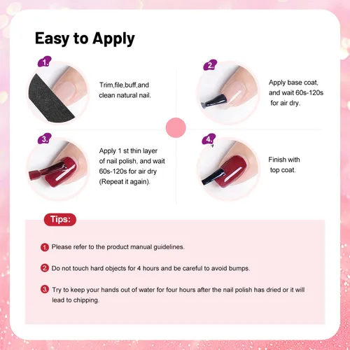 Vista 8 de OpenLive Juego de esmaltes de uñas con purpurina, 10 colores con 2 esmaltes de uñas base y capa superior