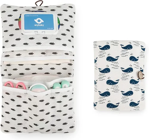 Vista 12 de Lmbabter Organizador extraíble para bolsa de bebé, bolsa de pañales con 6 bolsillos en total, bolso y bolsa de mano para mujeres, mamás, enfermeras