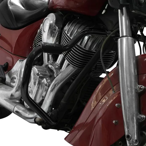 Vista 8 de TCT-MOTORPARTS Barra de choque de carretera con protector de motor para bigote, apta para Indian 2014-2024 Chieftain; Chieftain Dark