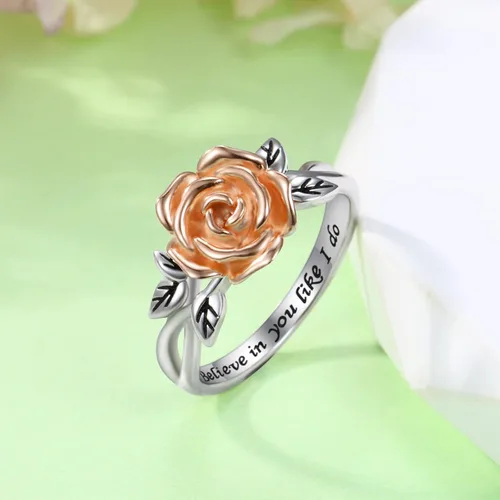 Vista 2 de Anillos giratorios para ansiedad para mujeres plata de ley 925 bandas de promesa para aliviar el estrés joyería antiansiedad regalos