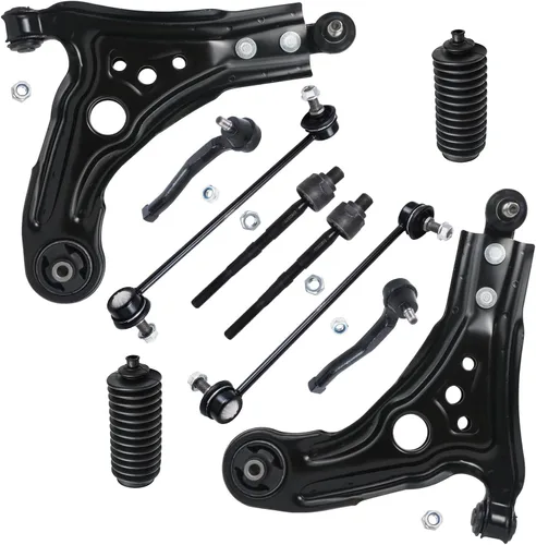 Vista 161 de Detroit Axle - Kit de suspensión delantera de 10 piezas para Chevrolet Trailblazer GMC Envoy 2004-2007 2005 2006 Soportes de brazo de control