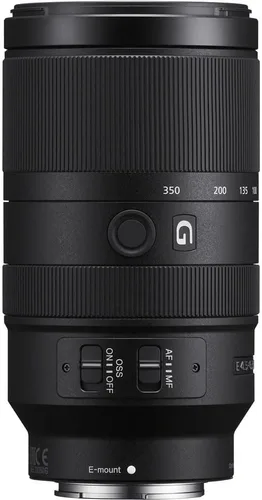 Vista 2 de Sony E 70-350mm f/4.5-6.3 G OSS Lente teleobjetivo APS-C en paquete con filtro UV de 67mm + kit de limpieza de cámara de lujo + bolígrafo