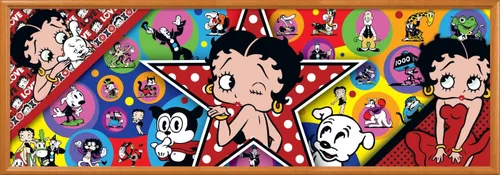 Vista 6 de MasterPieces Rompecabezas de 1000 piezas para adultos, familia o jóvenes – Betty Boop Panorámico – 13 x 39 pulgadas