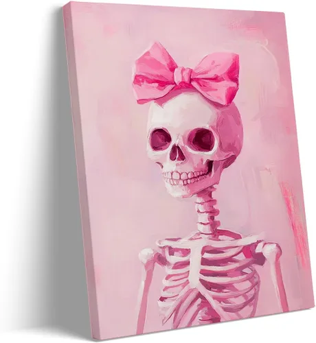 Vista 8 de Bonito arte de lectura de fantasmas, póster de pared de bosque de Halloween con hongos y plantas, impresión de lectura de fantasmas caprichosa