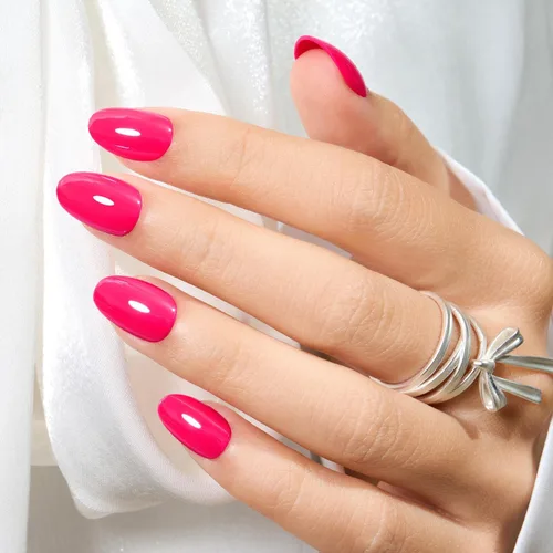 Vista 34 de modelones Uñas cortas a presión, kit de uñas postizas ovaladas