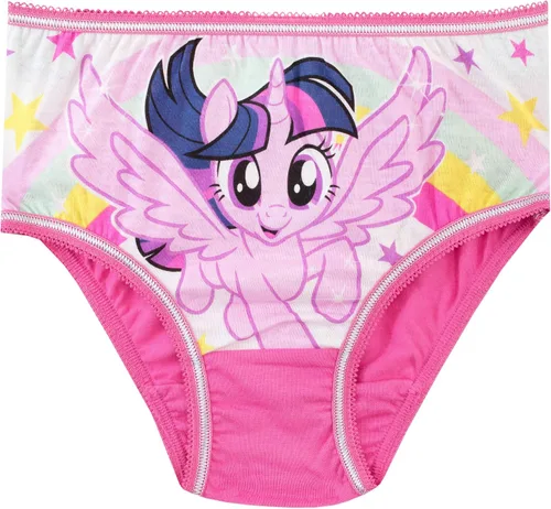Vista 5 de My Little Pony Ropa interior para niñas, paquete de 5 bragas para niñas, ropa interior de algodón para niños