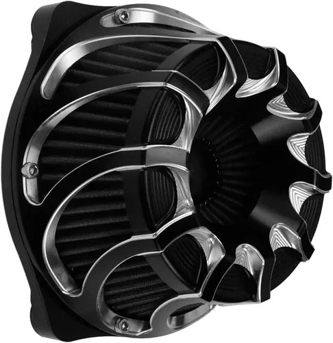 Vista 6 de Kit de entrada de aire limpiador de aire CNC para motocicletas con turbina, filtro de aire para Harley Sportster XL Touring Softail Dyna
