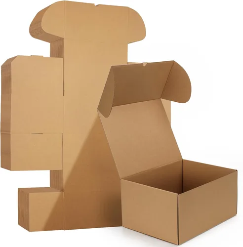 Vista 26 de HORLIMER Paquete de 40 cajas de envío de 5 x 5 x 5, caja de cartón corrugado blanco para correo, embalaje, pequeñas empresas