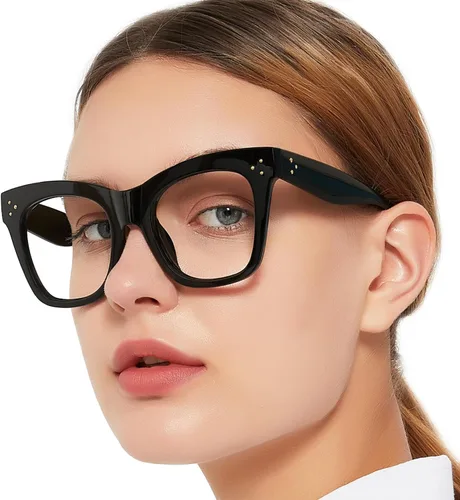 Vista 12 de OCCI CHIARI Gafas de filtro de luz azul para mujer, gafas de pantalla azul para computadora y moda (Demi, 0)