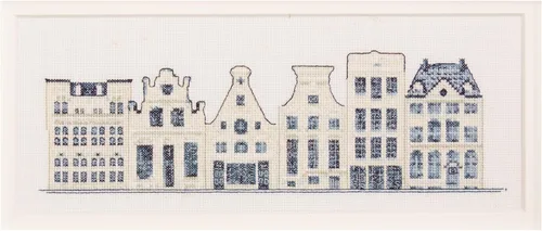 Vista 11 de Thea Gouverneur - Kit de punto de cruz con cuentas - City Street Amsterdam - Aida - 16 unidades - Kits de bordado para adultos - Manualidades