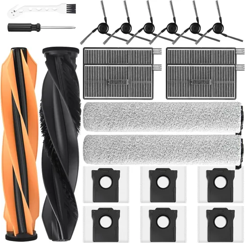 Vista 13 de Kit de 18 accesorios para Dreame L10s Ultra Gen 2/L10s Pro Ultra Heat/X30 Ultra/L40s Ultra AE/CE Robot Aspirador, 1 Cepillo TriCut, 4 Cepillos