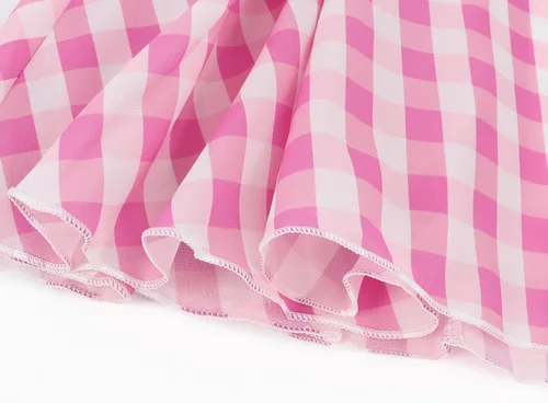 Vista 7 de Benylion Pink Costume Dress for Girls Kids Movie Cosplay Classical Dress Up Outfits Halloween Birthday Party Fancy Dresses