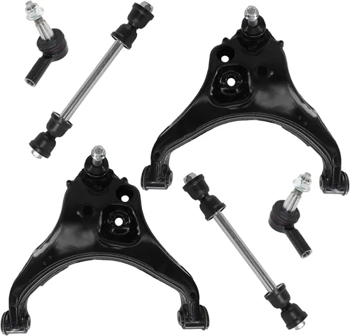 Vista 182 de Detroit Axle - Kit de extremo delantero para Chrysler 300 Dodge Charger 2011-2023 Challenger, 2 Lower Rearward Control Arms 2 Outer Tie Rods 2