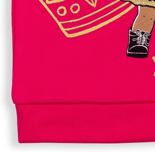 Vista 7 de L.O.L. Surprise! Queen Bee Diva Girls Fleece Pullover Hoodie Little Kid to Big Kid