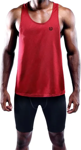 Vista 6 de NELEUS Men's 3 Pack Dry Fit Y-Back Muscle Tank Top