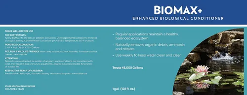 Vista 2 de Atlantic Water Gardens WTBM1G Biomax+ Acondicionador Biológico Mejorado - 1 gal.