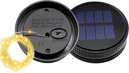 Vista 14 de Faroles solares al aire libre, regalos para amantes de los perros, mariposa