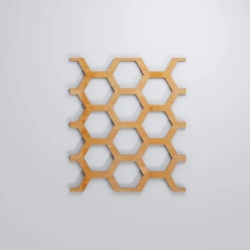 Vista 5 de 4 7/8"W X 7 3/8"H Extra Pequeña Westmore Decorativos Paneles De Pared De Madera Calado, Aliso