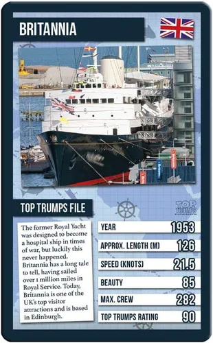 Vista 5 de Juego de cartas Ships Top Trumps