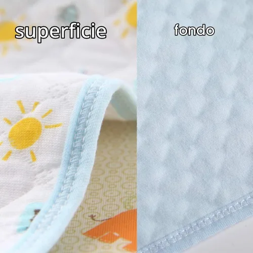 Vista 4 de Colchón cambiador para pañales de bebé o niño, hoja impermeable protectora, almohadilla menstrual, paquete de 3, Blanco Colchón de 4 capas