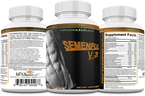 Vista 8 de Volumizador de semen SEMENFUL-V3. Potenciador de clímax para hombres y mujeres. Mejora el volumen de semen. Ayuda a aumentar el volumen de esperma