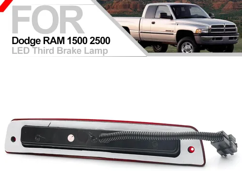 Vista 3 de Luz de freno LED de tercera luz de freno trasera de lente roja, luz de freno de montaje alto, lámpara de carga para Chevy Silverado/GMC Sierra 1500