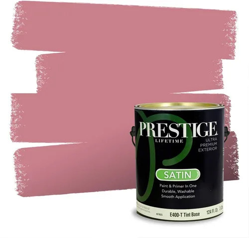 Vista 476 de Prestige Paints Pintura exterior e imprimación en uno, 1 galón, plano, coincidencia comparable de Valspar* Amber Rose*