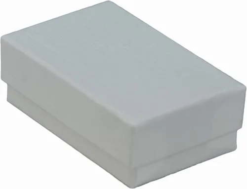 Vista 4 de JPB - Joyero de algodón con remolino blanco #21 (caja de 100) de 2.5 x 1.5 pulgadas