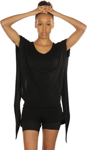 Vista 5 de icyzone - Camisetas de entrenamiento con espalda abierta para mujer