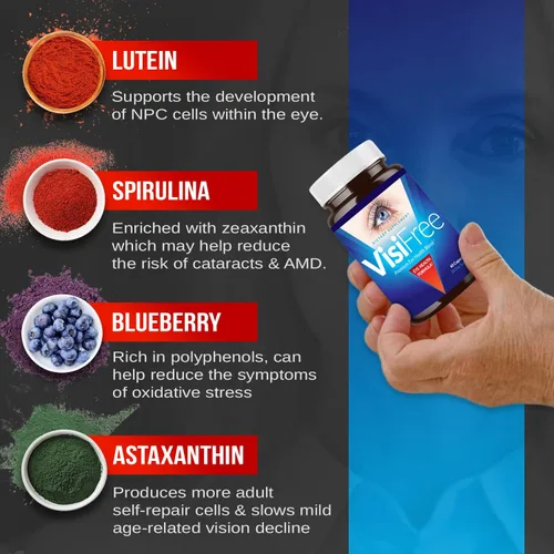 Vista 3 de Suplementos oculares para adultos – Las mejores cápsulas para la salud ocular – Incluye vitaminas y minerales para una visión clara saludable