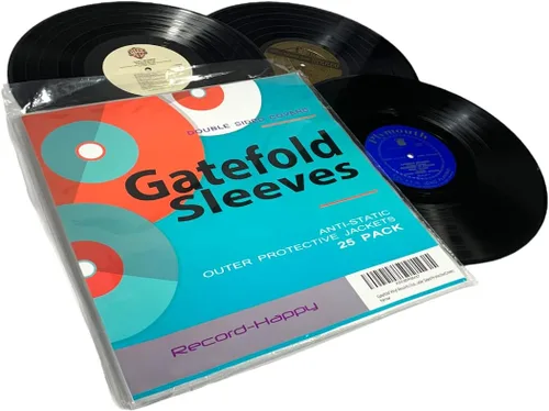 Vista 6 de Gatefold - Fundas exteriores para discos de vinilo, fundas protectoras de doble cara para álbumes de discos de vinilo de plástico transparente de 3