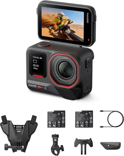 Vista 15 de Insta360 Ace Pro 2 Arctic White - Paquete de impresión flash de edición limitada, cámara de acción impermeable 8K diseñada conjuntamente con Leica