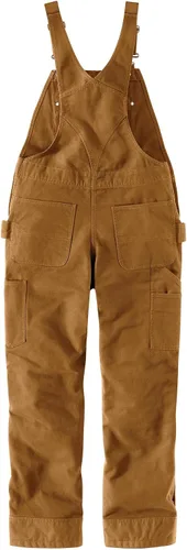 Vista 3 de Carhartt Overol con peto aislado de pato lavado de ajuste relajado para mujer