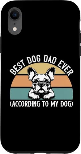 Vista 25 de French Bulldog Lover Best Dog Dad Ever Funny Pet Parent Gift Case for iPhone 17