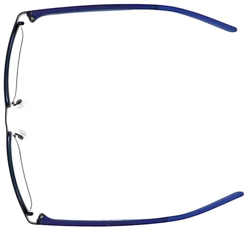 Vista 7 de Nike 8130 - Lentes de radiación, marco rectangular de metal, tamaño de cabeza mediagrande