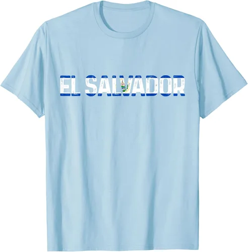 Vista 37 de Camiseta Vintage Pride con bandera salvadoreña de El Salvador, Negro