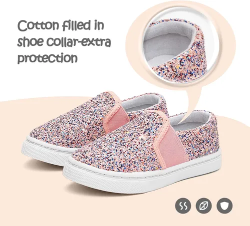 Vista 4 de K KomForme Zapatos de lona para correr y caminar para niños pequeños