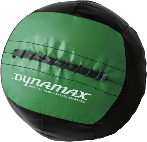 Vista 14 de Dynamax Standard Medicine Ball, 4–30 lb Soft Shell Wall Ball, 14-Inch Weighted Exercise Ball for Strength Training, Core Workouts, Conditioning &