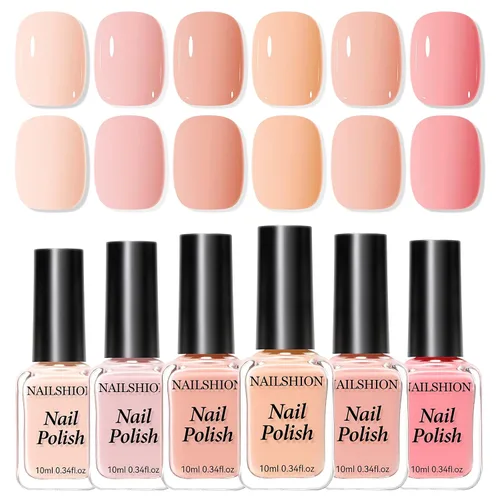 Vista 15 de Capa Base Superior, Capa Base Rellenadora de Crestas Melocotón Nude Esmalte de Uñas Transparente, Enriquecido con VE Calcio Fortalecedor, Secado