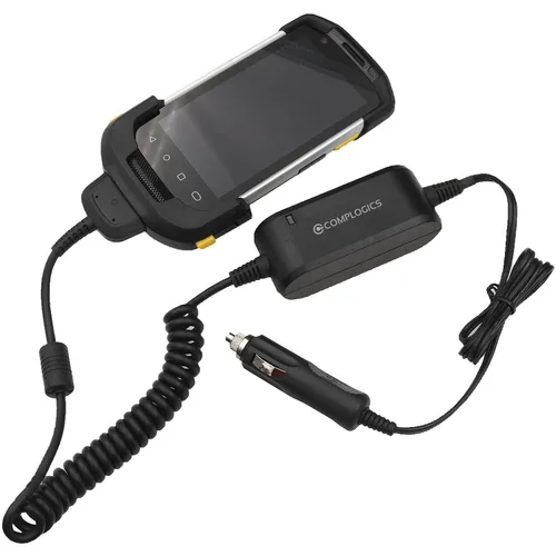 Vista 2 de Cable cargador de coche de vehículo para escáneres de código de barras Zebra TC70, TC75, TC72 y TC77; sustituye a CHG-TC7X-CLA1-01