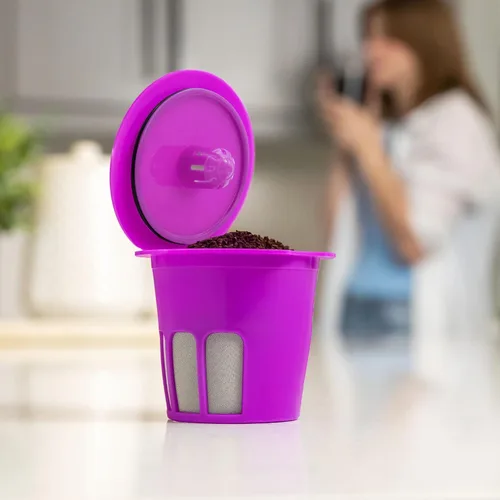 Vista 8 de Perfect Pod Cafe Flow 1-Stream - Filtro de cápsulas de café reutilizable – Cápsula K Cup recargable compatible con Keurig K-Mini Plus K-Duo