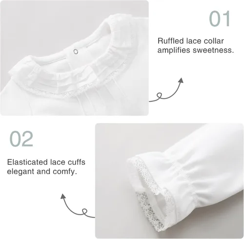 Vista 4 de pureborn MamelucoBody de Algodón Súper Suave para Bebés Niñas y Niños de 0-24 Meses