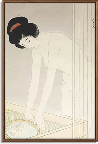 Vista 7 de Utagawa Kuniyoshi - Lienzo con marco flotante para pared, pintura japonesa Ukiyo-e, un pájaro gigante y una langosta - 16 x 24 pulgadas