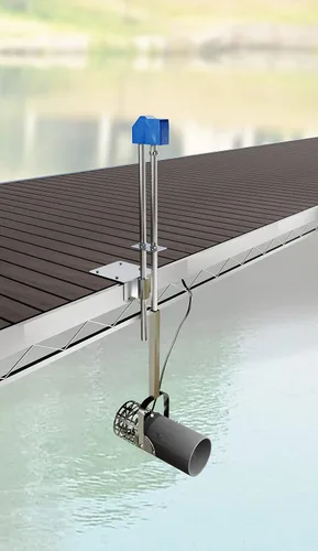 Vista 3 de Scott Aerator Company LLC Scott Aerator Aquasweep con oscilador 1/2 caballo de potencia - Cable de 50 pies 115V Montaje en muelle Muck Blaster
