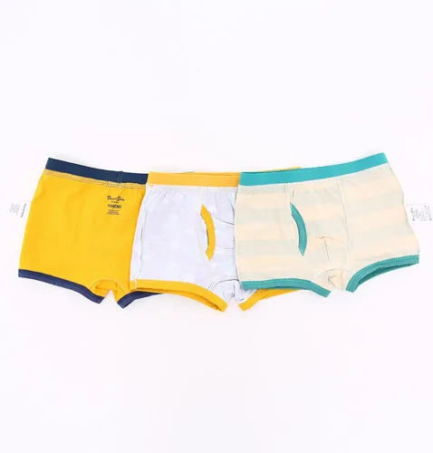 Vista 8 de JN&LULU Calzoncillos tipo bóxer para bebés, ropa interior de algodón para niños