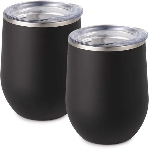 Vista 43 de Vaso de vino Maars Bev sin soporte de con paredes dobles aislantes al vacío de acero inoxidable de 12 onzas, Fucsia