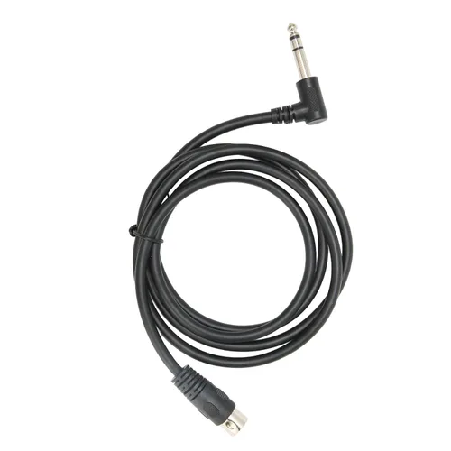 Vista 3 de Goshyda Cable de 1/4 de pulgada a DIN de 5 pines, 90 grados 0.250 in macho a MIDI 5pin macho TRS cable de audio estéreo para altavoz, amplificador