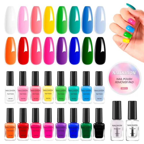 Vista 9 de Capa base y capa superior, esmalte de uñas regular transparente, rico en calcio VE secado rápido al aire fortalecimiento de uñas, sin gel, 2 piezas