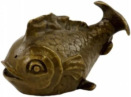 Vista 5 de Bronce Art – Cute Globefish – Koi, Firmado Milo